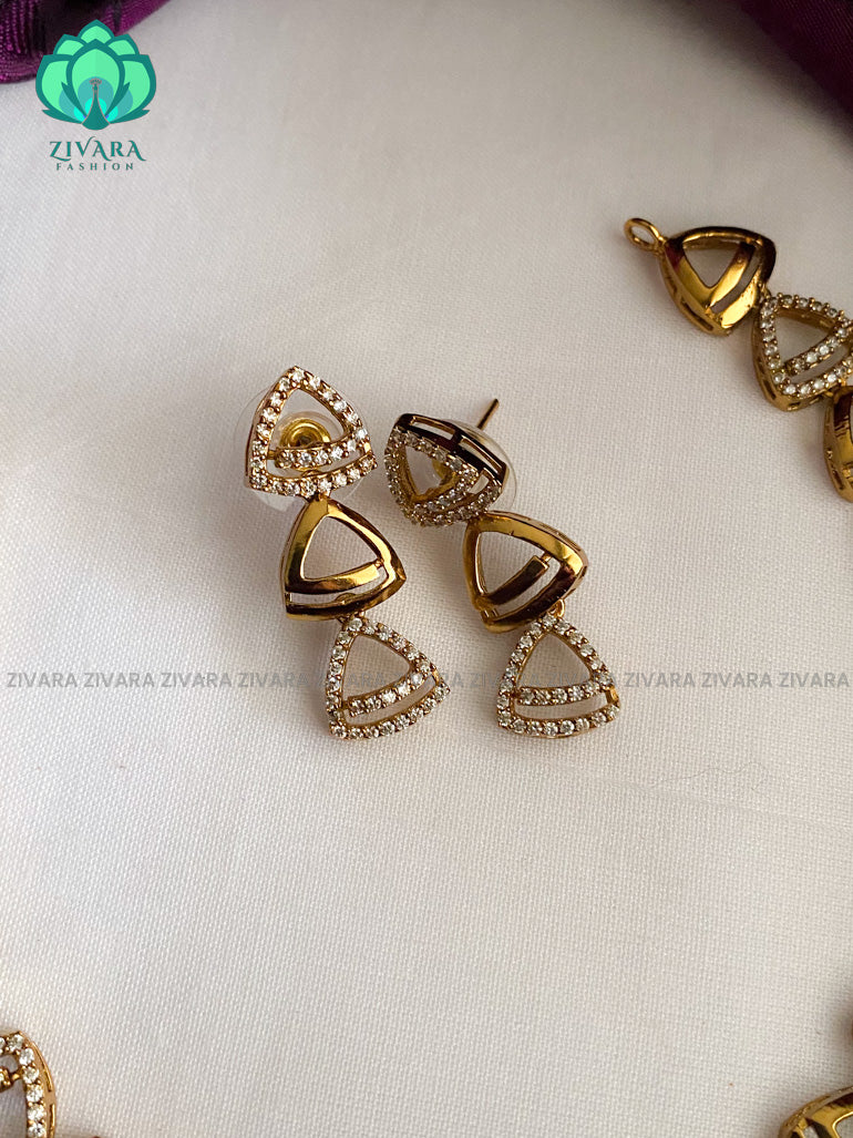 Trendy Leafy Buds Gold Earrings | Jewelry Online Shopping | Gold Studs &  Earrings